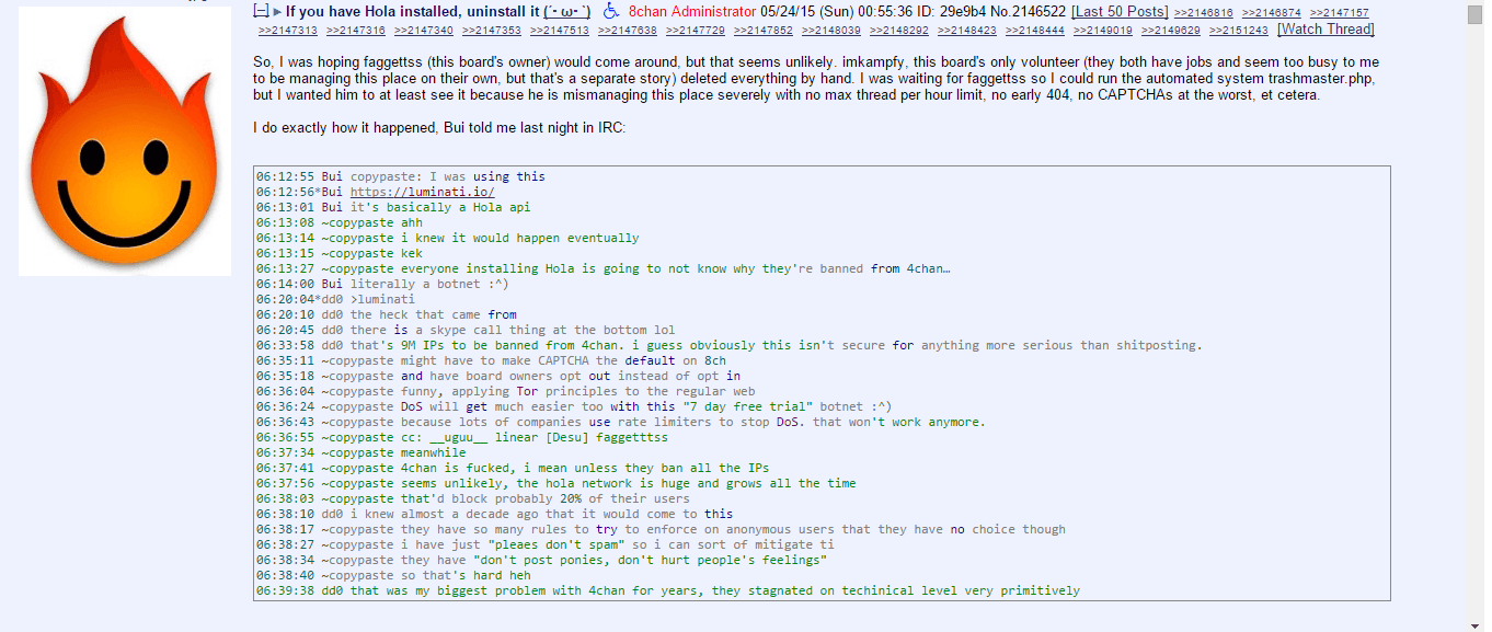 botnet attack on 4chan