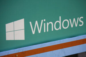 the logo of the brand "Microsoft Windows", Berlin.