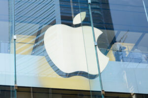 Apple Sign Close Up.