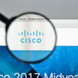 Cisco website homepage. It is an American multinational that develops and sells networking hardware and other high-technology services and products. Cisco logo visible.