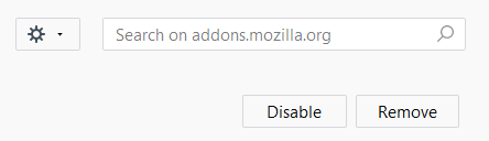 Remove or disable extensions in Mozilla Firefox. 