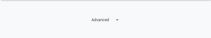 Advanced Option in Chrome Browser. 