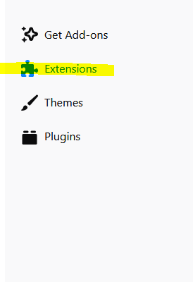 Extensions in Chrome. 