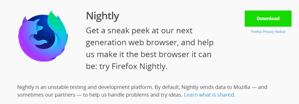 Firefox Nighly